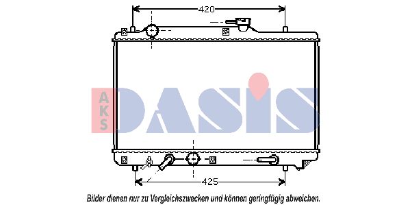 AKS DASIS Радиатор, охлаждение двигателя 320004N